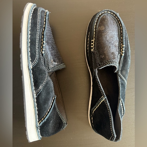 Women’s Ariat Cruiser Black Suede Sequin Shoes, Size 8 - Picture 2 of 7